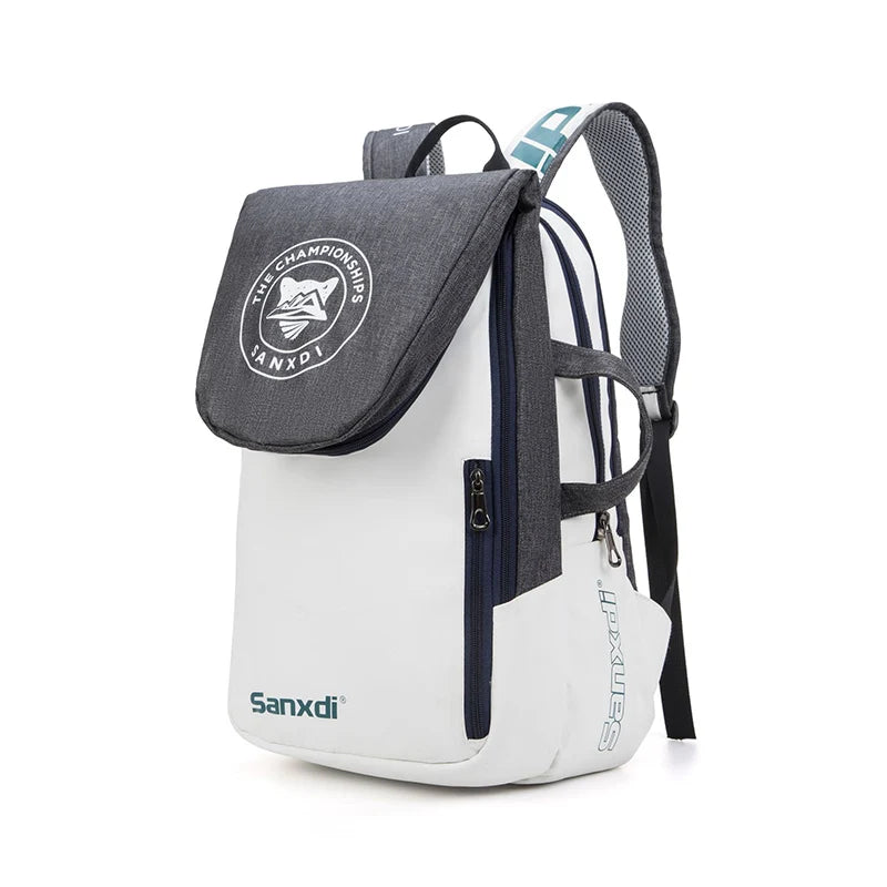 Foldable Tennis & Racket Sports Backpack Bag grey by HitMyNeed