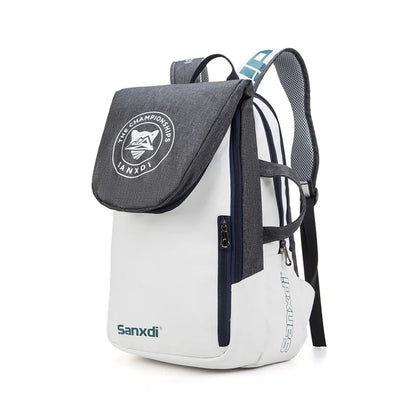 Foldable Tennis & Racket Sports Backpack Bag grey by HitMyNeed