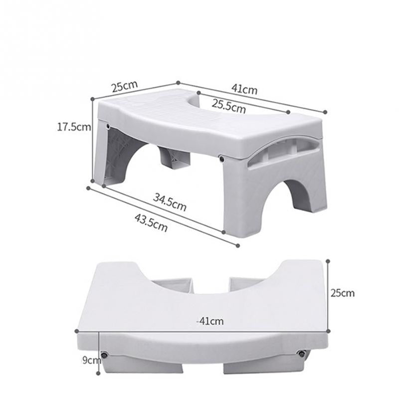 Foldable Toilet Squat Stool with Anti-Slip Base by HitMyNeed