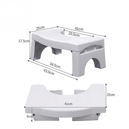 Foldable Toilet Squat Stool with Anti-Slip Base by HitMyNeed