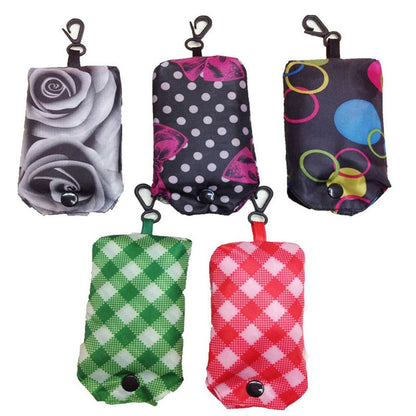 Foldable Tote Bag with Carabiner Clip by HitMyNeed