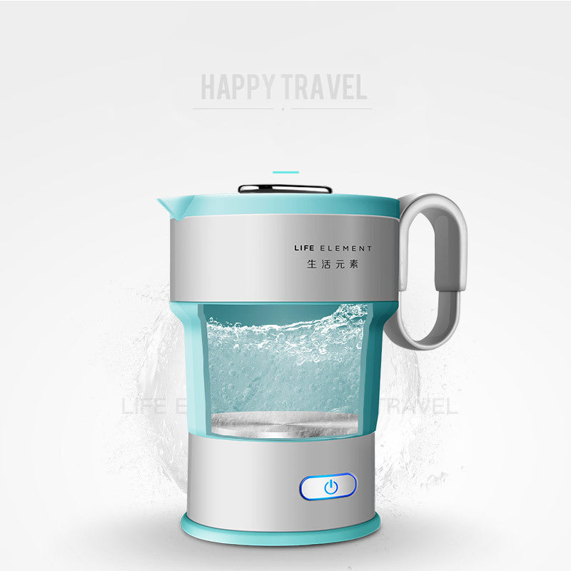 Foldable Travel Electric Kettle 0.6L (220V, Silicone) by HitMyNeed