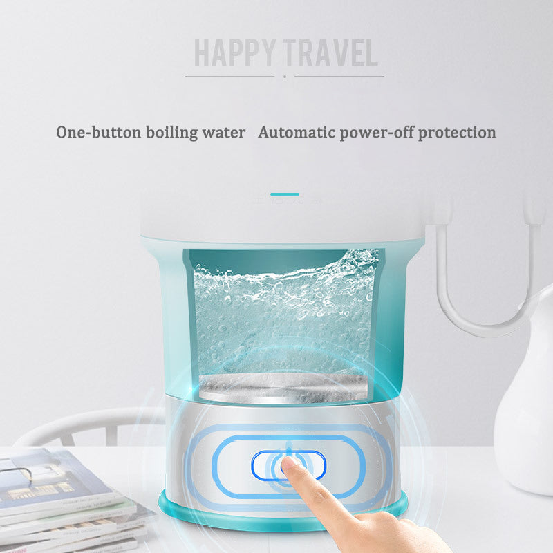 Foldable Travel Electric Kettle 0.6L (220V, Silicone) by HitMyNeed