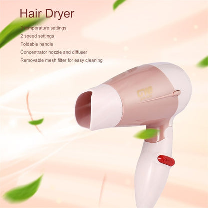 Foldable Travel Hair Dryer with Ceramic Heating by HitMyNeed