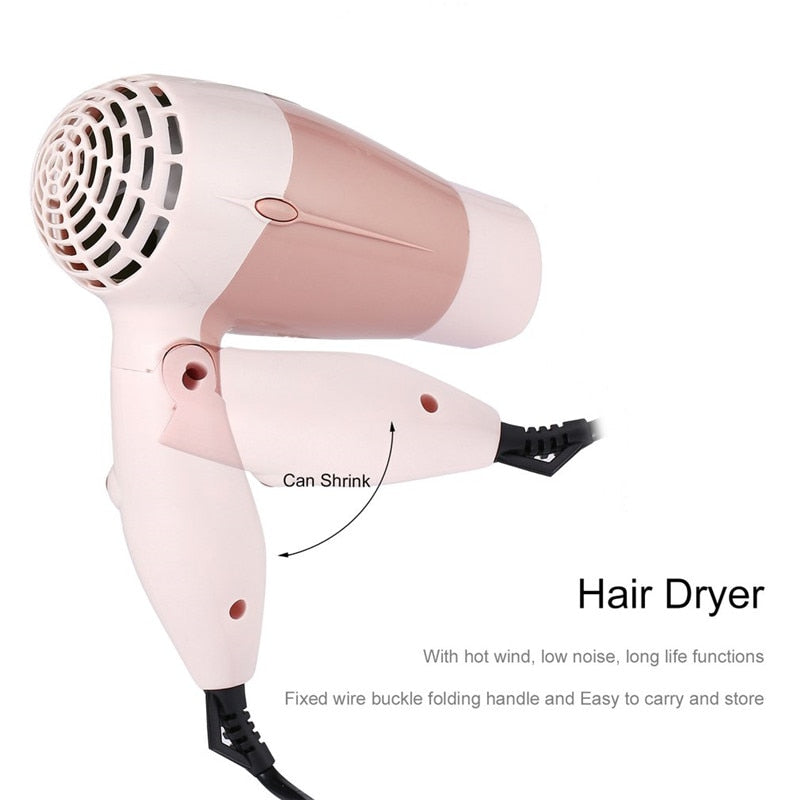 Foldable Travel Hair Dryer with Ceramic Heating by HitMyNeed