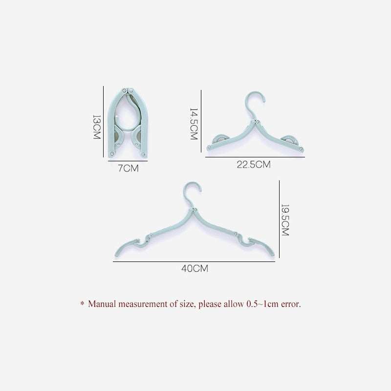 Foldable Travel Hangers Set of 4 by HitMyNeed