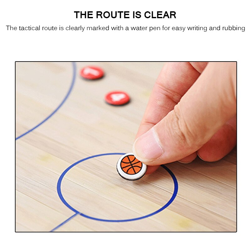 Foldable Two-Sided Magnetic Basketball Coaching Board by HitMyNeed