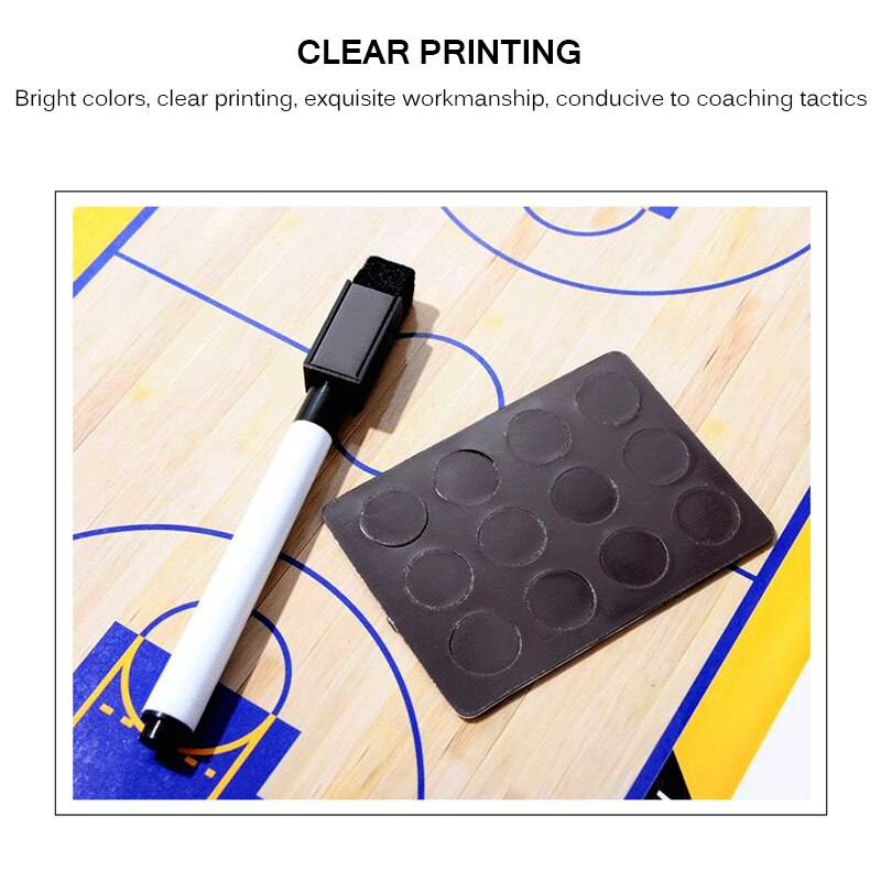 Foldable Two-Sided Magnetic Basketball Coaching Board by HitMyNeed