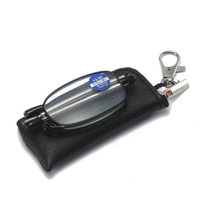 Foldable Ultralight HD Reading Glasses 200 black by HitMyNeed