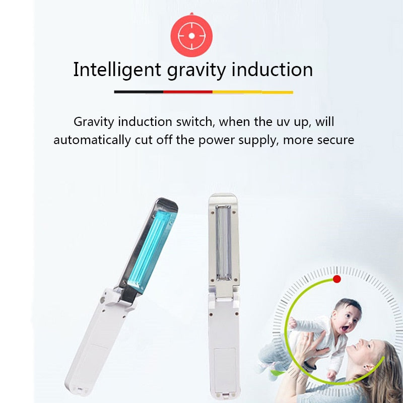 Foldable UV-C Sterilizer Wand with USB Power by HitMyNeed