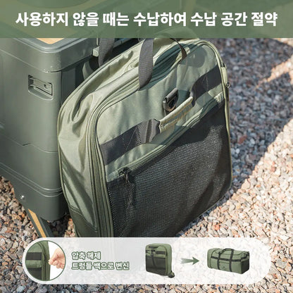 Foldable Wheeled Camping Travel Bag 88L by HitMyNeed