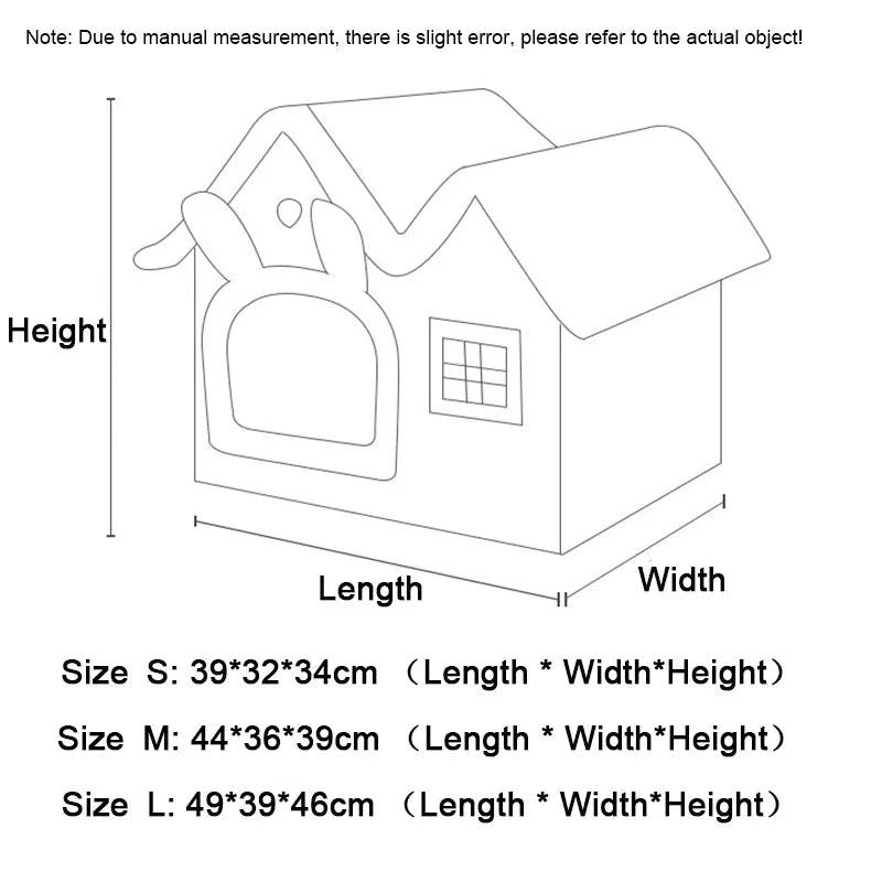 Foldable Winter Cave Bed for Cats & Small Dogs by HitMyNeed