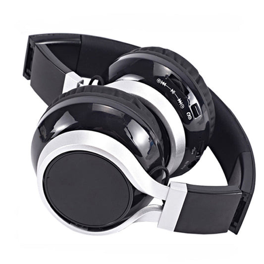 Foldable Wireless Bluetooth Headphones Black by HitMyNeed