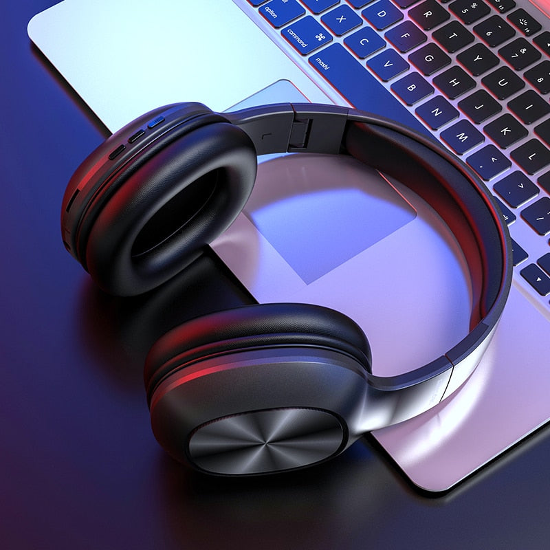 Foldable Wireless Bluetooth Headset with Mic by HitMyNeed