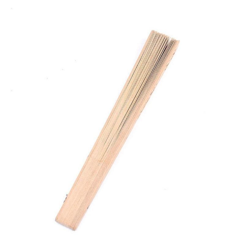 Foldable Wooden Handheld Fan with Carved Design by HitMyNeed