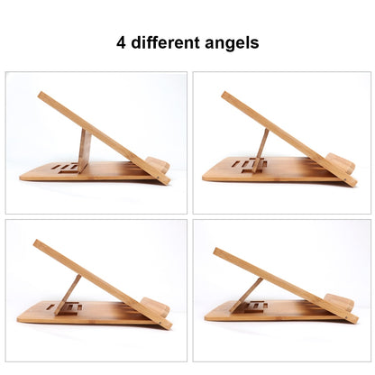 Foldable Wooden Laptop Stand with 4 Angles by HitMyNeed