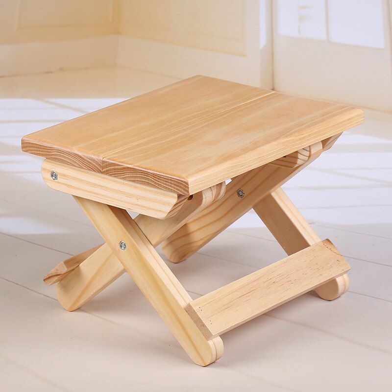 Foldable Wooden Small Stool for Home and Travel by HitMyNeed