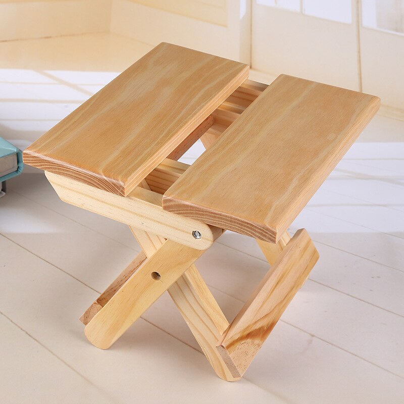 Foldable Wooden Small Stool for Home and Travel by HitMyNeed