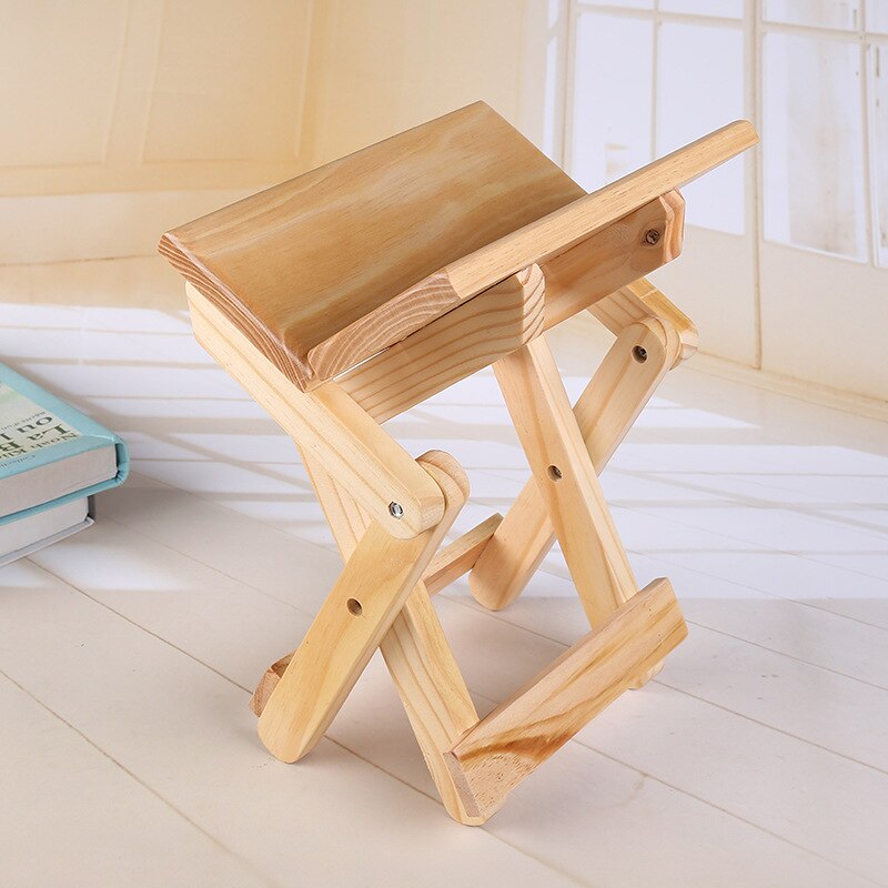 Foldable Wooden Small Stool for Home and Travel by HitMyNeed