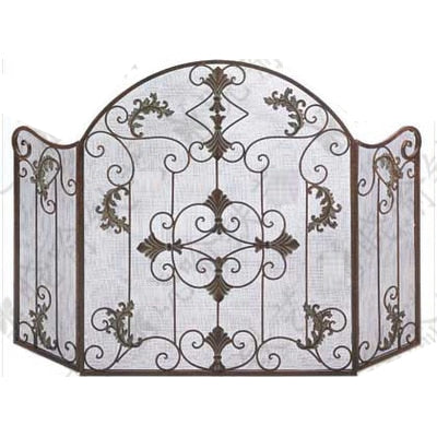 Foldable Wrought Iron Fireplace Cover Screen by HitMyNeed