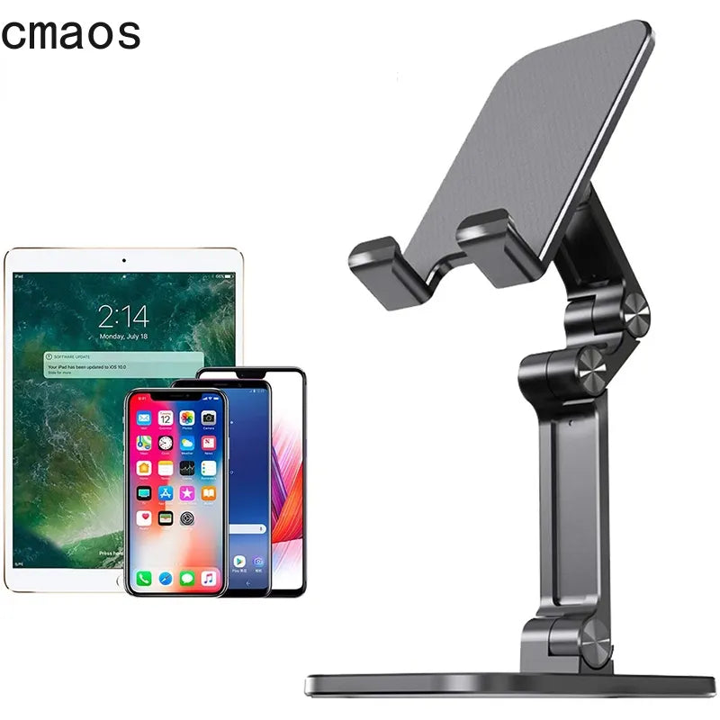 Folding 3-Section Adjustable Stand for Phones & Tablets by HitMyNeed
