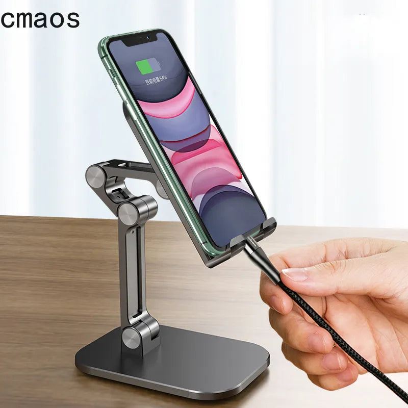 Folding 3-Section Adjustable Stand for Phones & Tablets by HitMyNeed