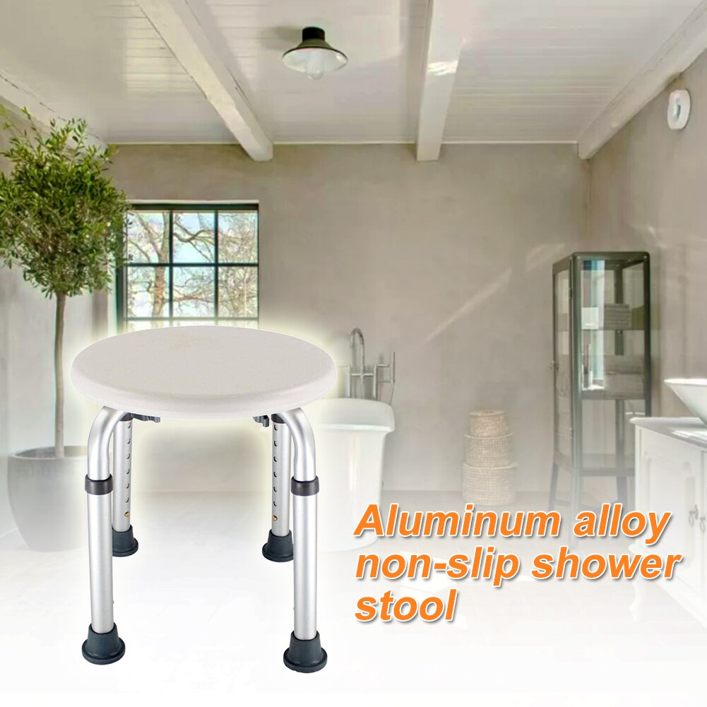 Folding Adjustable Non-Slip Shower Stool Chair by HitMyNeed