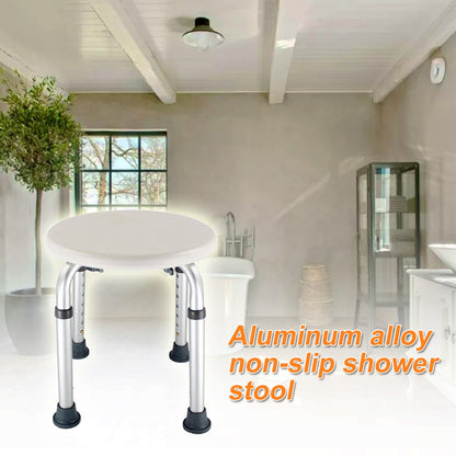 Folding Adjustable Non-Slip Shower Stool Chair by HitMyNeed