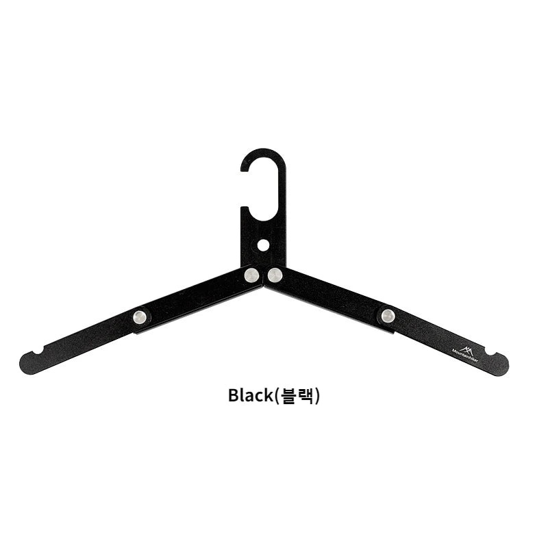 Folding Aluminum Travel Clothes Hanger Rack black-1pc by HitMyNeed