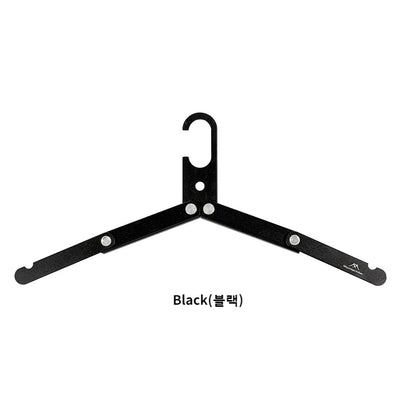 Folding Aluminum Travel Clothes Hanger Rack black-1pc by HitMyNeed