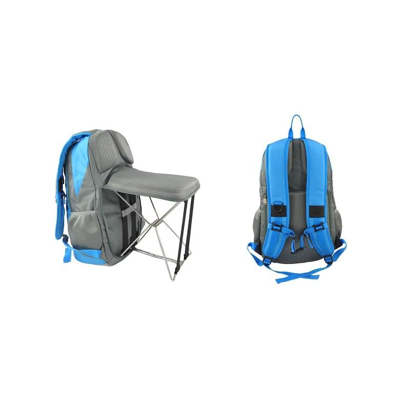 Folding Backpack Chair with 47L Storage, 16" Laptop Fit by HitMyNeed