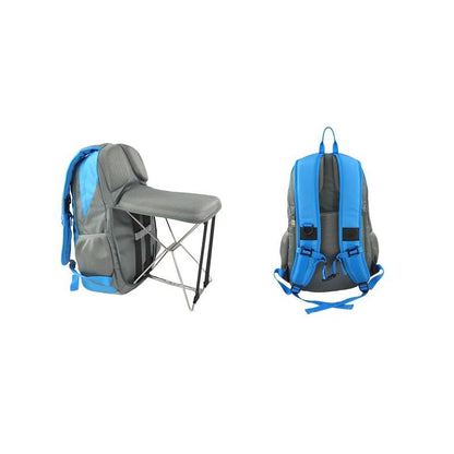 Folding Backpack Chair with 47L Storage, 16" Laptop Fit by HitMyNeed