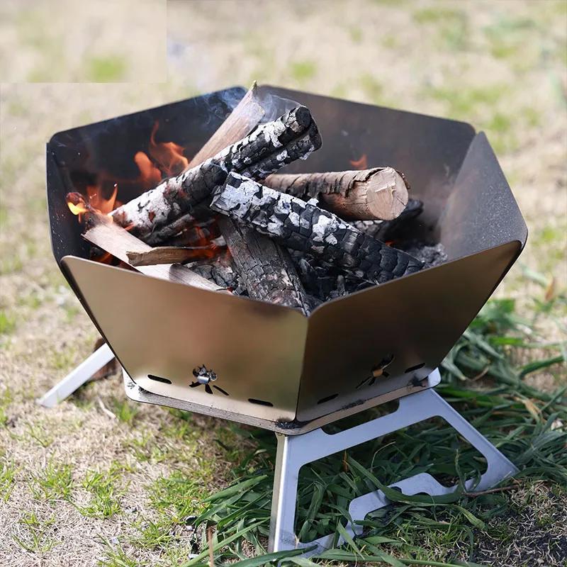 Folding Camping Bonfire Stove Portable Fire Pit small by HitMyNeed