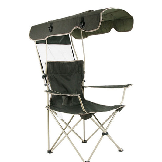 Folding Camping Chair with Adjustable Canopy by HitMyNeed