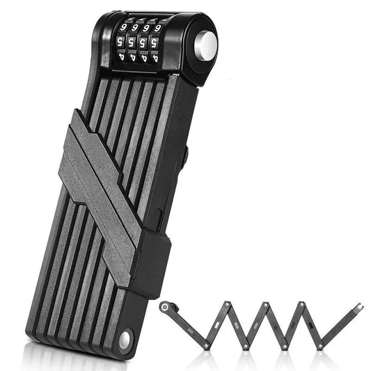 Folding Combination Bike Chain Lock for Anti-Theft Security by HitMyNeed