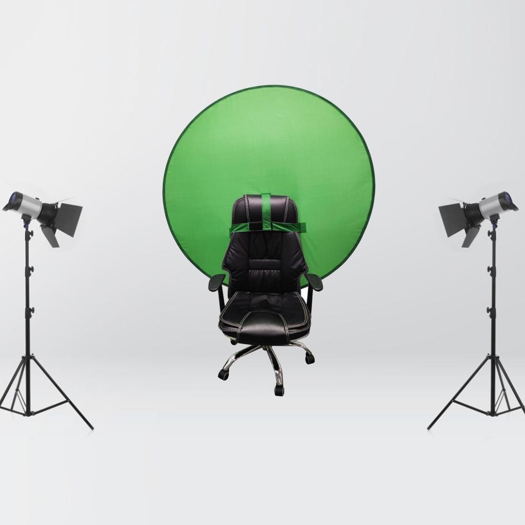 Folding Green Screen Backdrop for Chairs by HitMyNeed