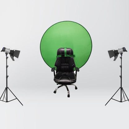 Folding Green Screen Backdrop for Chairs by HitMyNeed