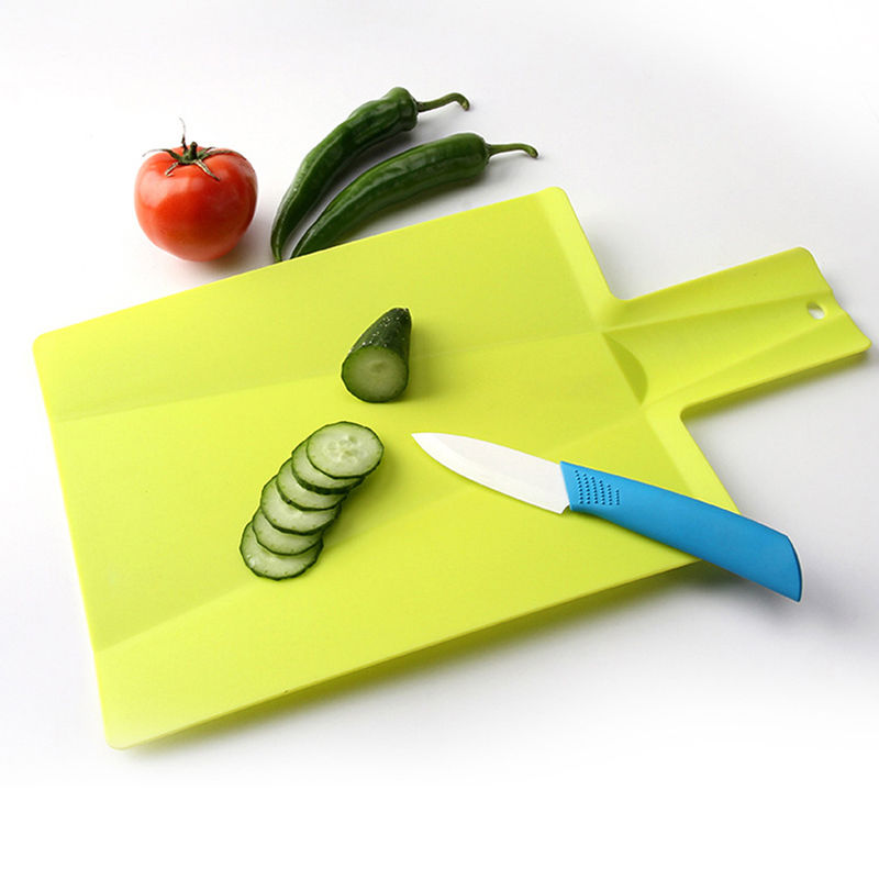 Folding Plastic Chopping Board with Pouring Chute by HitMyNeed