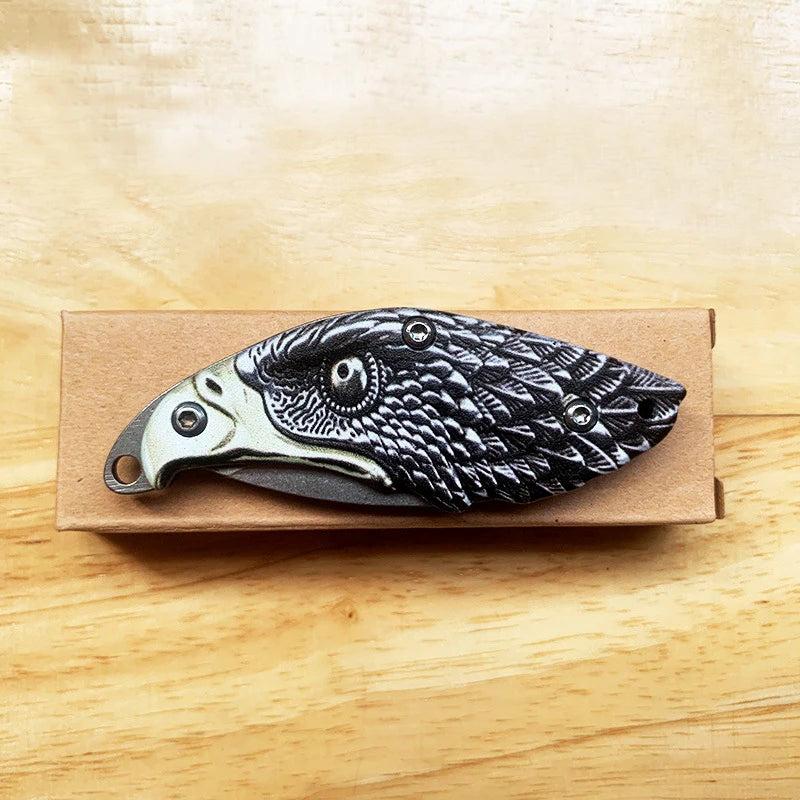 Folding Pocket Knife with Detailed Eagle Design by HitMyNeed