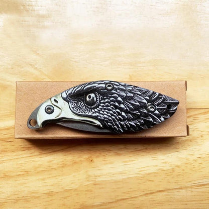 Folding Pocket Knife with Detailed Eagle Design by HitMyNeed