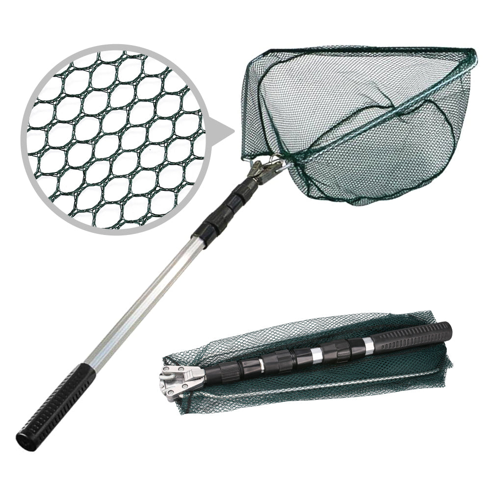 Folding Retractable Fishing Net with Telescopic Handle by HitMyNeed