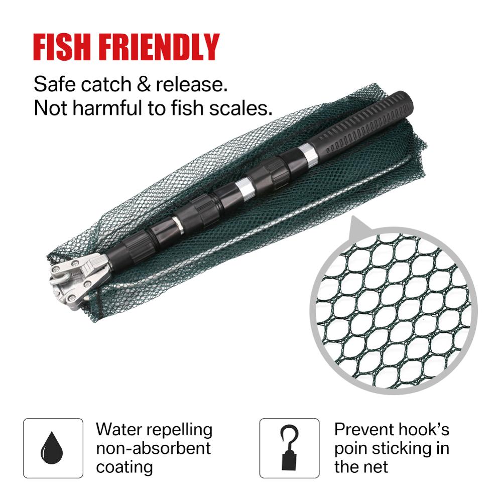Folding Retractable Fishing Net with Telescopic Handle by HitMyNeed