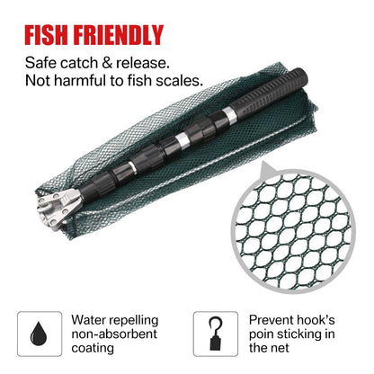 Folding Retractable Fishing Net with Telescopic Handle by HitMyNeed