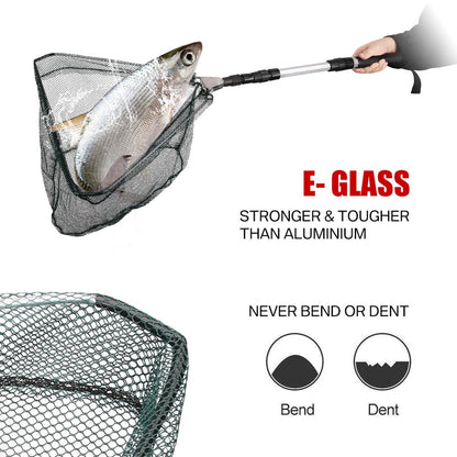 Folding Retractable Fishing Net with Telescopic Handle by HitMyNeed