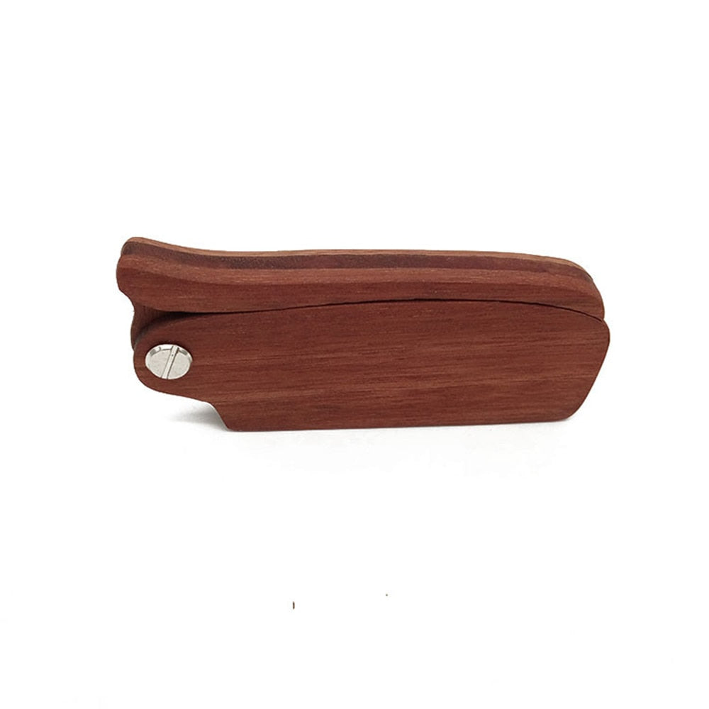 Folding Sandalwood Beard Comb and Hair Styling Brush by HitMyNeed