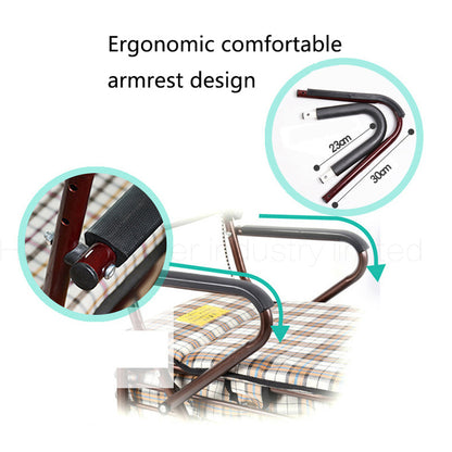 Folding Shopping Basket Cart with Seat and Brakes by HitMyNeed