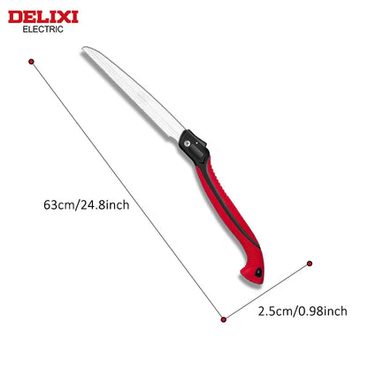 Folding SK5 Steel Saw with One-Button Lock 180-300mm by HitMyNeed