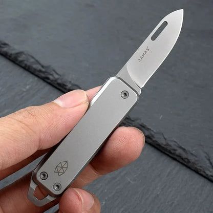 Folding Stainless Steel Mini Keychain Utility Knife by HitMyNeed