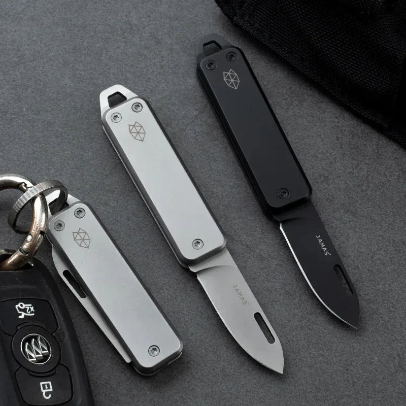 Folding Stainless Steel Mini Keychain Utility Knife by HitMyNeed