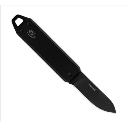 Folding Stainless Steel Mini Keychain Utility Knife black by HitMyNeed